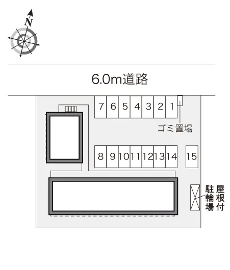 ★手数料０円★磐田市福田　月極駐車場（LP）